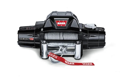 WARN ZEON 12 Electric Winch – 12,000 lb Capacity – Steel Rope – Roller Fairlead (89120)