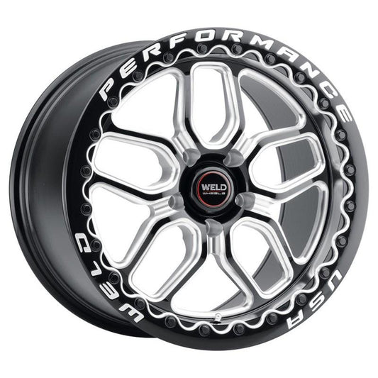 Weld Perf 20in Beadlock Ring A / Gloss BLK MIL