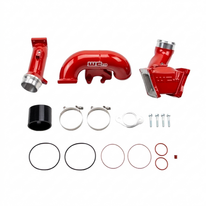 Wehrli WCF100163-BR 3 inch Y-bridge kit Bengal red LBZ Duramax high flow intake