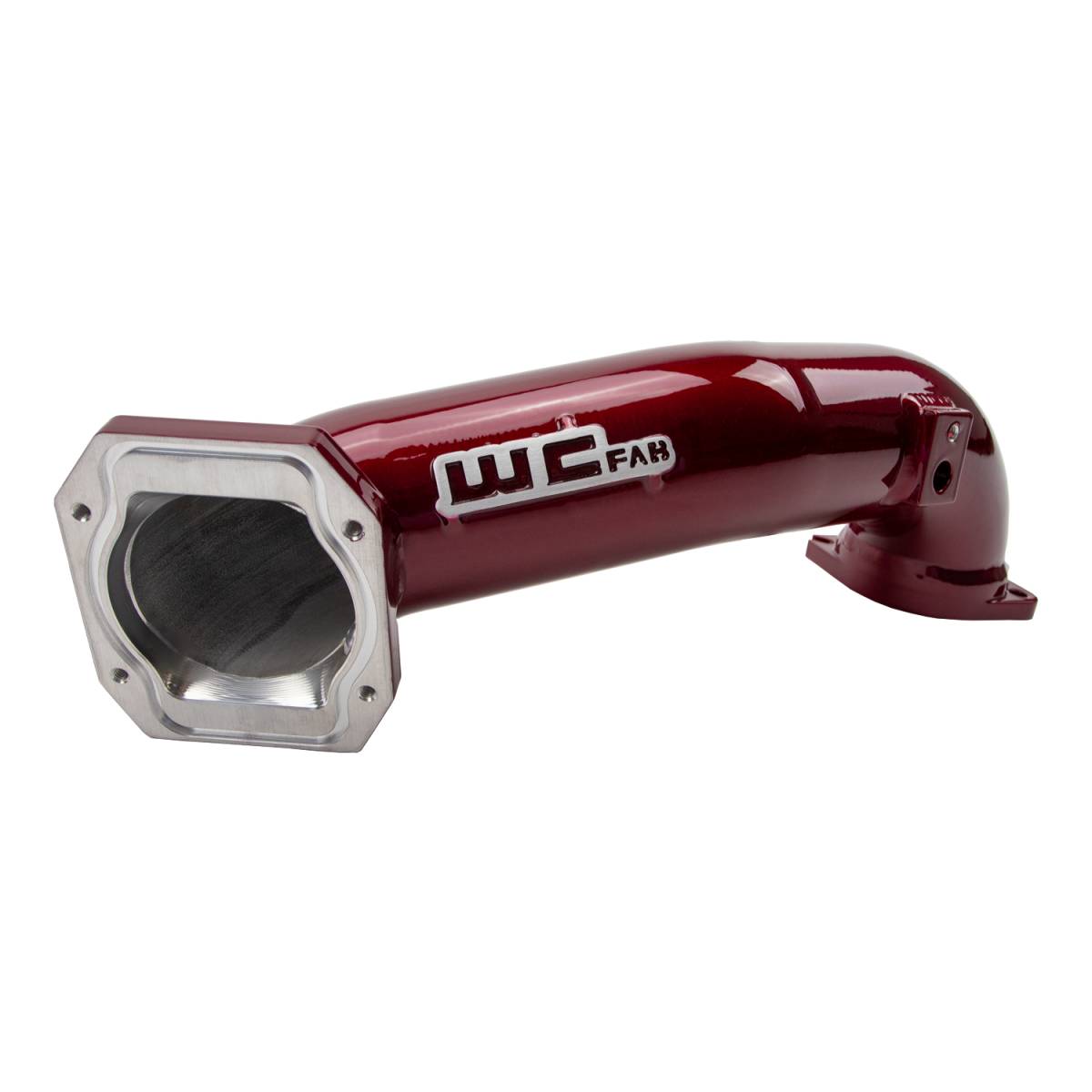 Wehrli WCF100328-GB 3 inch passenger upper intercooler crossover pipe gloss black LML Duramax