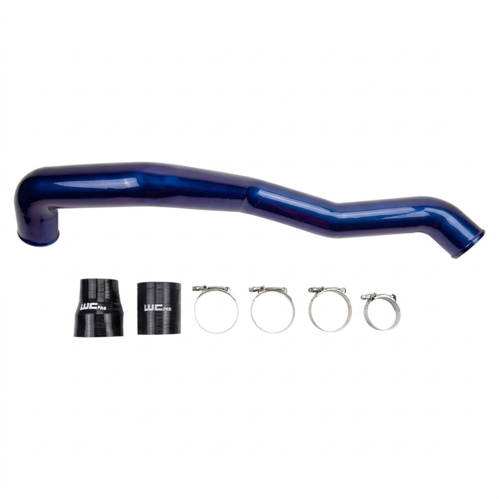 Wehrli WCF100353-BB 3 inch LML Duramax driver side hot side intercooler pipe bengal blue