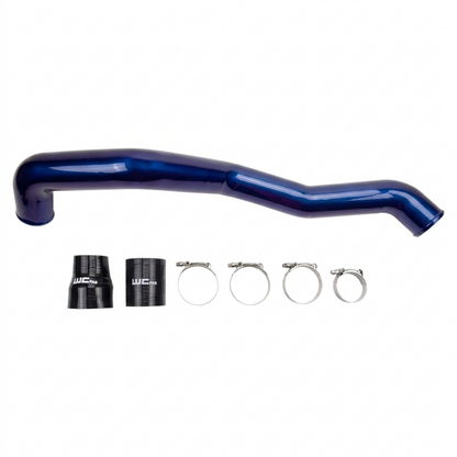 Wehrli WCF100353-BB 3 inch LML Duramax driver side hot side intercooler pipe bengal blue