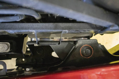 Wehrli WCF100453 3/8 inch front bumper spacer kit GM 2500HD 3500HD image shows proper install and where it is located