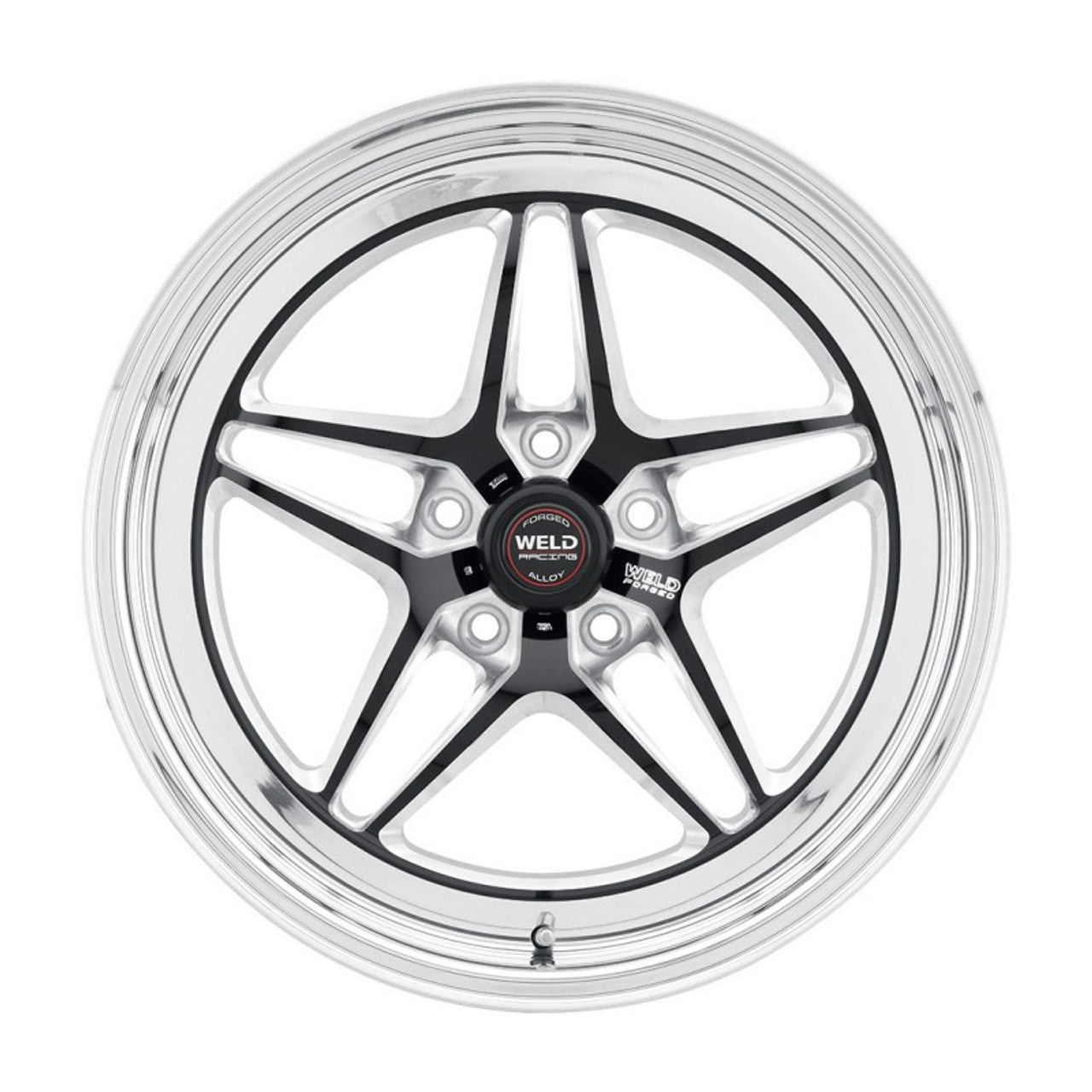 Weld S81 17x10 / 5x5 BP / 7.2in. BS (43mm Offset) Black Wheel (High Pad) - Black Single Beadlock