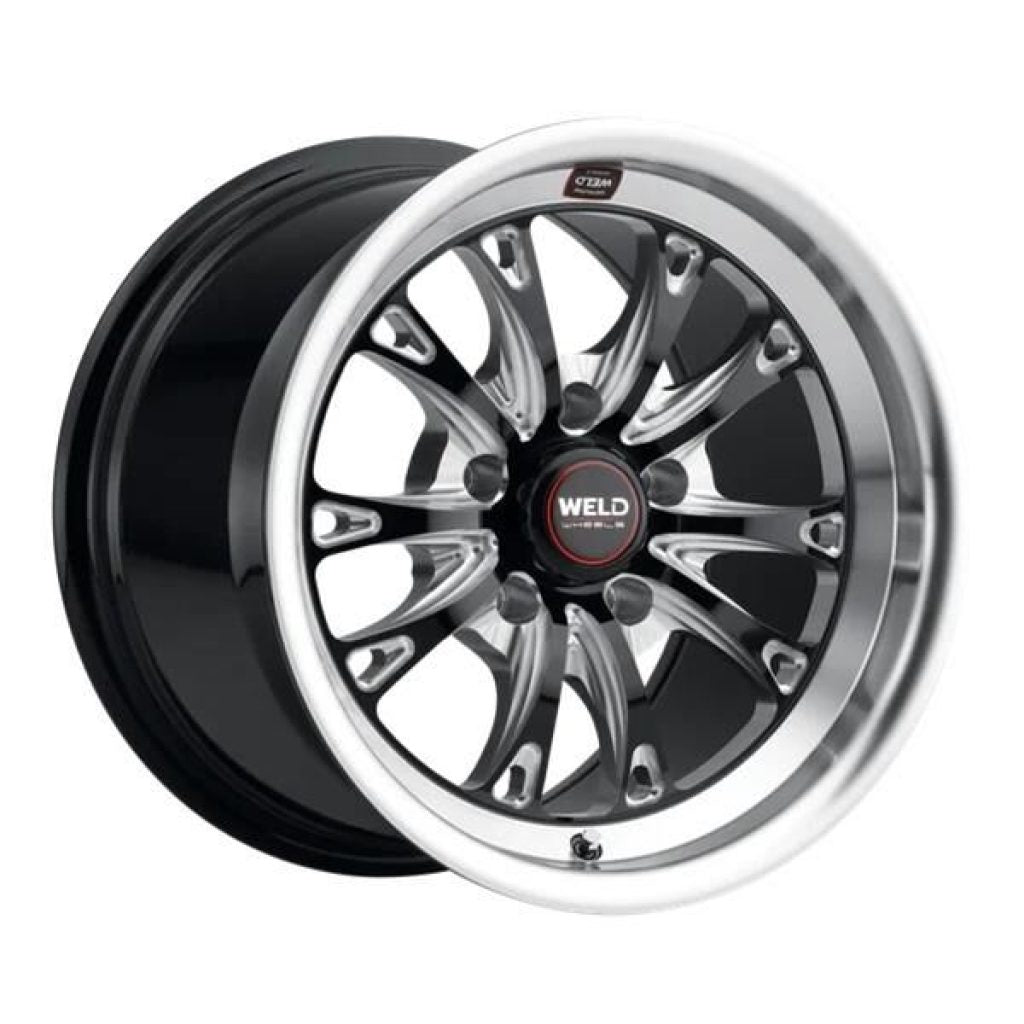 Weld S157 18X10 Belmont Drag 5X120 ET45 BS7.25 Gloss Black MIL Dia 78.1