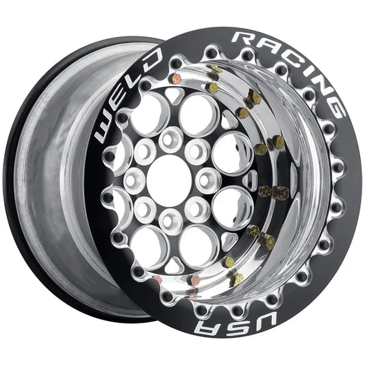 Weld Magnum Import 13x10 / 4x100mm BP / 5in. BS Black Wheel - Black Single Beadlock MT