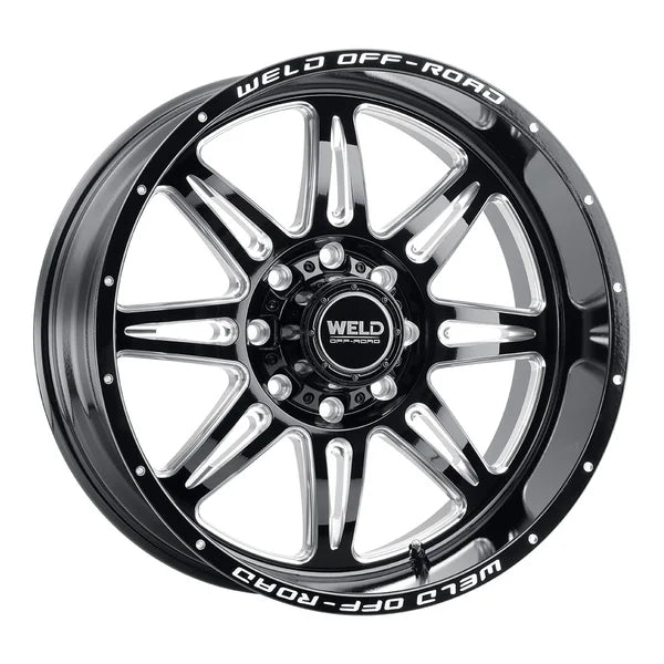 Weld Cheyenne W132 Series 22x10 / 8x180 BP / -18 Offset / 4.75 BS / 124.3 Bore - Gloss Black MIL