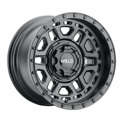 Weld Off-Road Crux 17x9in / 8x180 BP / ET 0 / 124.3mm Bore - Satin Black Wheel