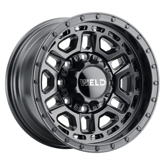 Weld Off-Road Crux 20x10in / 8x165.1 BP / ET -19 / 125.1mm Bore - Satin Black Wheel