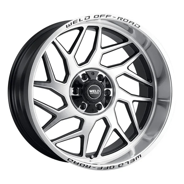 Weld Off-Road W118 20X10 Fulcrum 6X135 6X139.7 ET-18 BS4.75 Gloss Black w/ Machine Lip 106.1