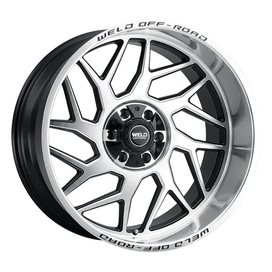 Weld Off-Road W118 20X10 Fulcrum 6X135 6X139.7 ET-18 BS4.75 Gloss Black w/ Machine Lip 106.1