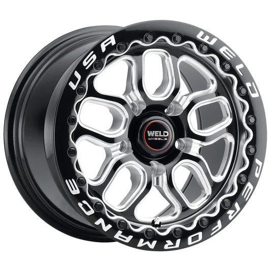 Weld 17x10 Laguna Beadlock 5x120 ET42 BS 7.15 Gloss Black 78.1