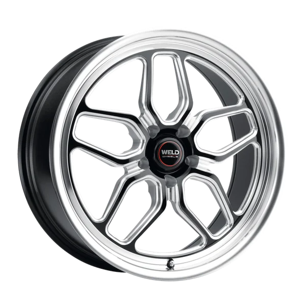 Weld S107 20X9 Laguna 5X120 ET38 BS6.50 Gloss Black MIL Dia 72.56