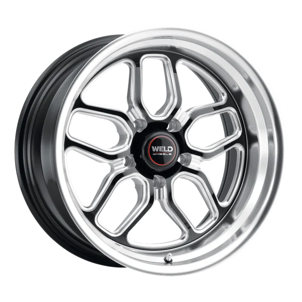 Weld Laguna S107 19x10 / 5x120.65 / ET31 -Gloss Black Milled - Diamond Lip