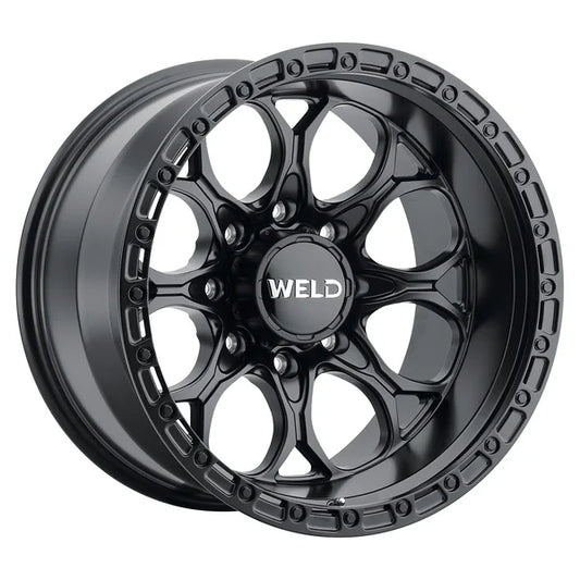Weld Off-Road 20x9 / BP 8x165.1 / ET 00 / BS 5.00 / Ledge 8 Wheels Satin Black / Black Ring 124.3