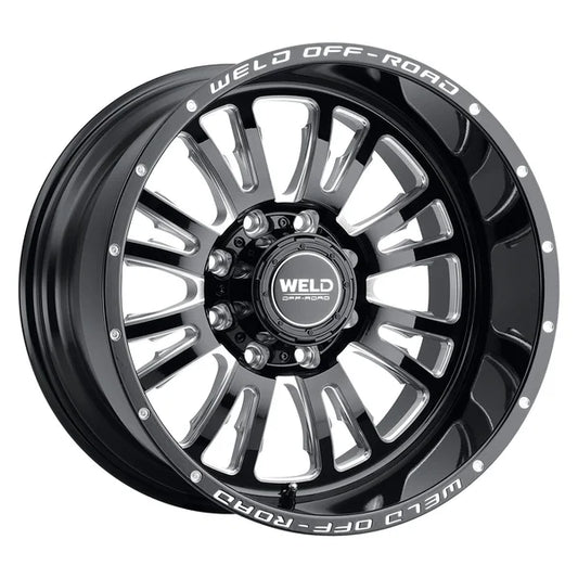Weld Slingblade 20x9 / 8x170 BP / 0 Offset / 5 BS / 125.1 Bore Gloss Black Milled Wheel