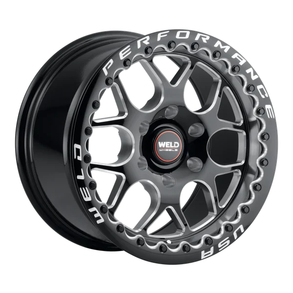 Weld S910 Solana Beadlock 17x10 6x135 ET42 BS 7.15 Gloss Black Wheel MIL Dia 87.1