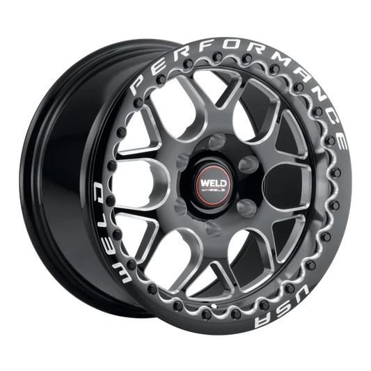 Weld S910 Solana Beadlock 17x10 6x135 ET42 BS 7.15 Gloss Black Wheel MIL Dia 87.1