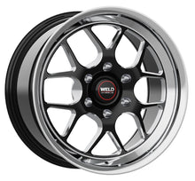 Load image into Gallery viewer, Weld Alpha-1 Pro 15X14 / 5X4.75 BP / 1 BS / -165 Offset - Black CTR Polish MT DBL Wheel