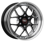 Weld Alpha-1 Pro 15X14 / 5X4.75 BP / 1 BS / -165 Offset - Black CTR Polish MT DBL Wheel