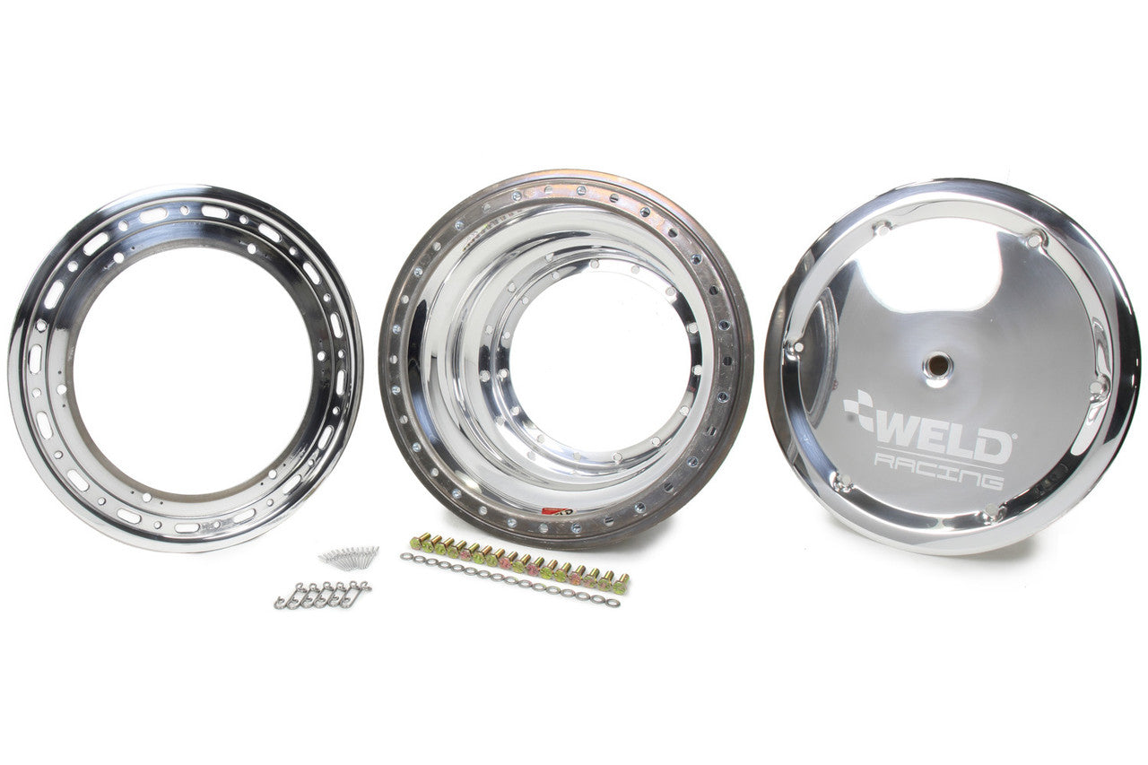 Weld Sprint Outer Rim Half 15x8.2 - Beadlock w/6-Dzus Cover