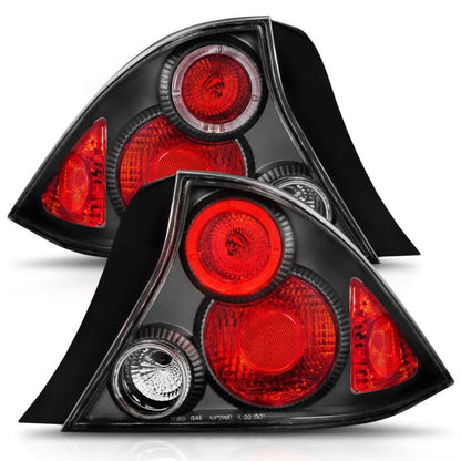 ANZO HONDA CIVIC 01-03 2DR TAIL LIGHTS HALO BLACK - 221046