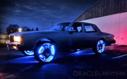 ORACLE LIGHTING LED ILLUMINATED WHEEL RINGS - Double LED - Blue 4228-002