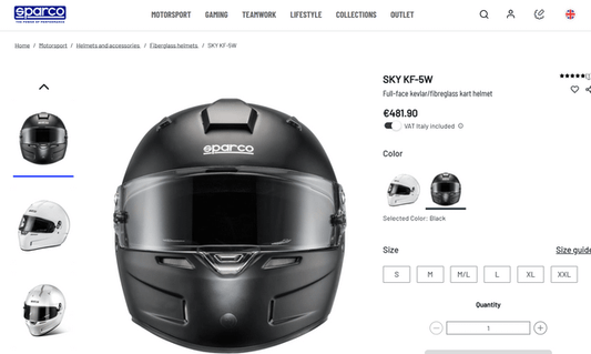 Sparco Helmet Sky KF-5W L Blk