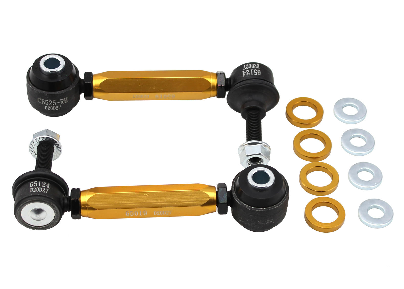 Whiteline KLC233 adjustable rear sway bar end link kit for BMW 2 Series M2 M3 and M4