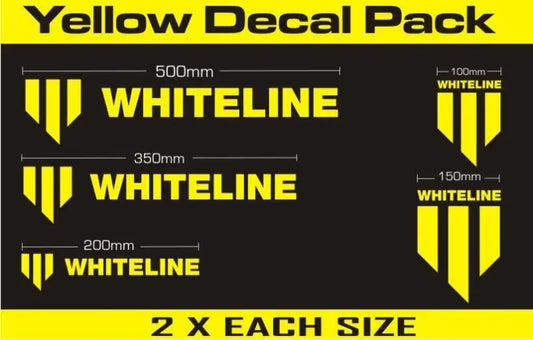 Whiteline KWM001 yellow decal pack 10 pack
