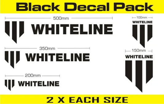 Whiteline KWM002 black decal pack 10 pack