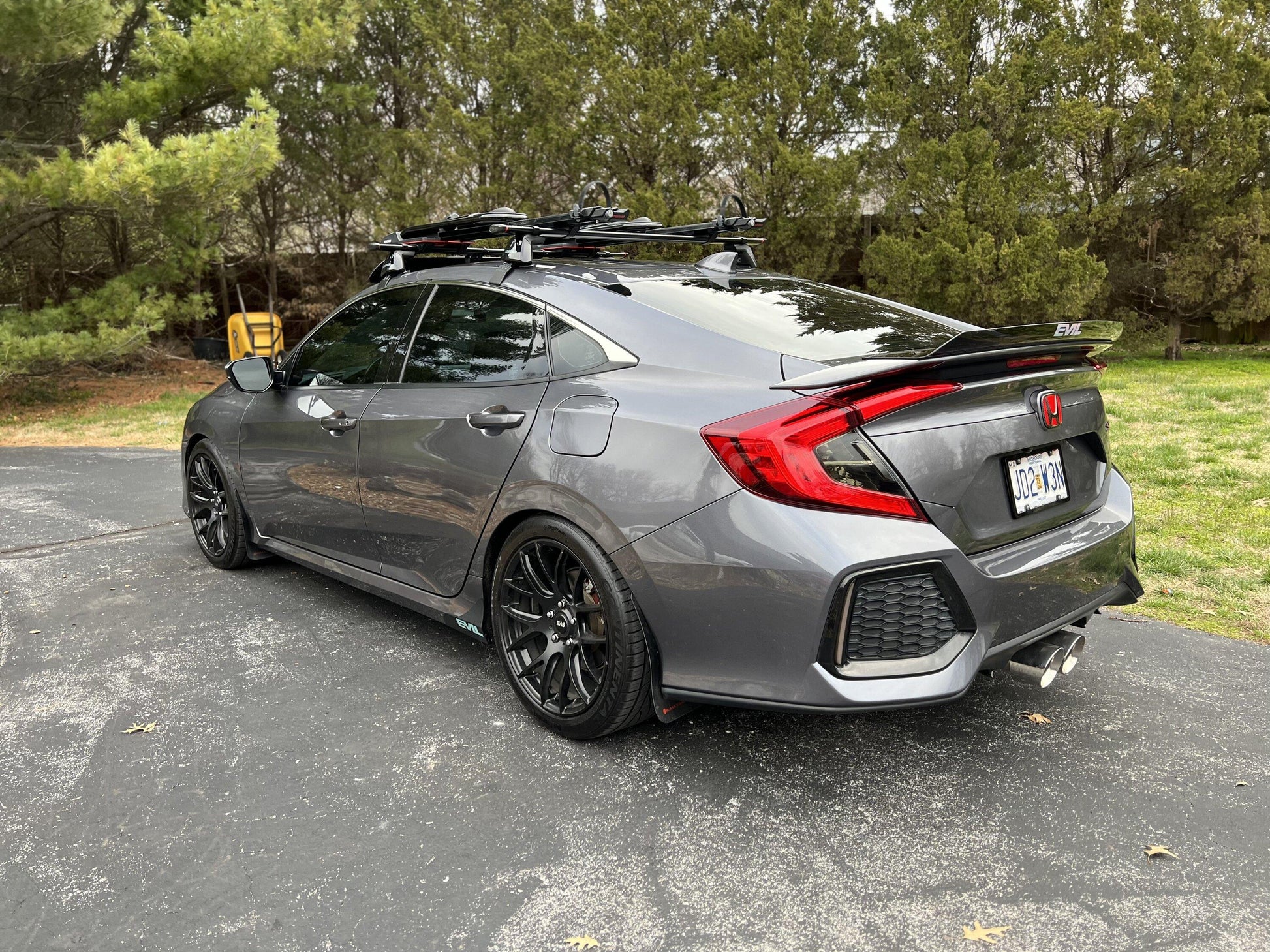 Whiteline WSK-HON017 lowering springs for 2016-2026 Honda Civic 10th and 11th Gen installed