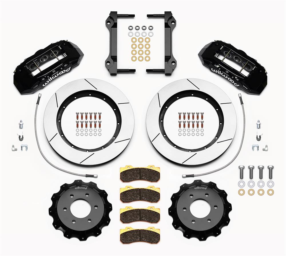 Wilwood 17-19 Ford F150 Raptor TX6R Front Kit 15.50in Rotor w/ Lines - Black Wilwood