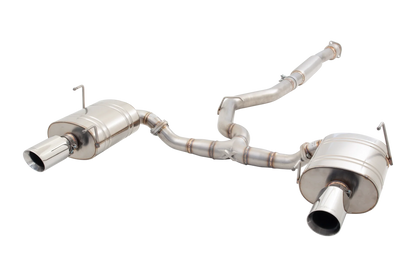 XForce ES-SW20-CBS 304 stainless steel cat-back exhaust for 2009-2011 Subaru WRX Sedan and 2009-2012 Forester XT with polished double-wall tips