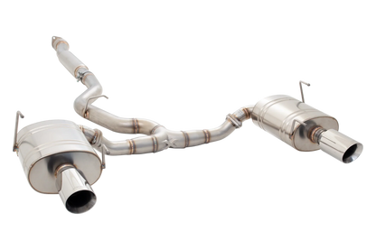 XForce ES-SW20-CBS 304 stainless steel cat-back exhaust for 2009-2011 Subaru WRX Sedan and 2009-2012 Forester XT with polished double-wall tips