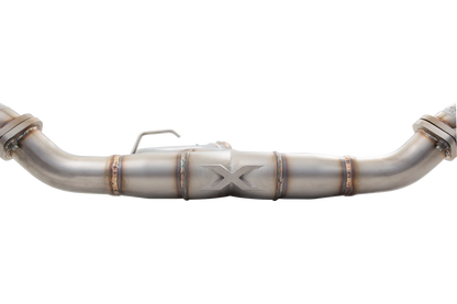 XForce ES-SW20-CBS 304 stainless steel cat-back exhaust for 2009-2011 Subaru WRX Sedan and 2009-2012 Forester XT with polished double-wall tips
