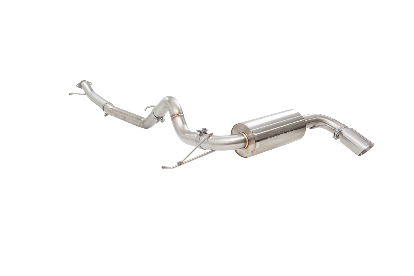 XForce ESFB21VKCS Varex 3-inch valved cat-back exhaust system for 2021-2026 Ford Bronco with polished tip and off-road exit