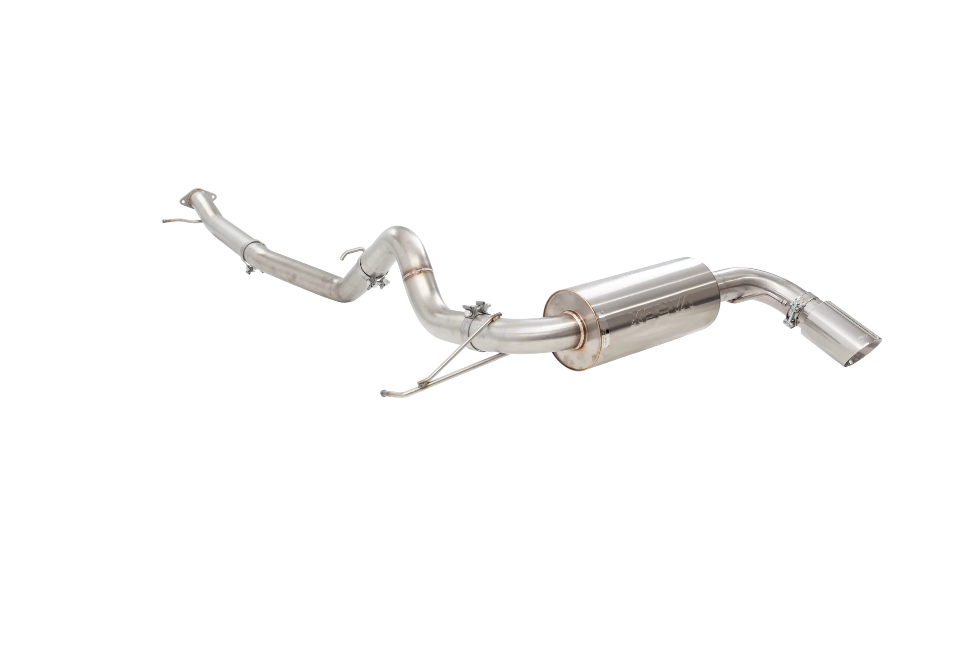 XForce ESFB21VKCS Varex 3-inch valved cat-back exhaust system for 2021-2026 Ford Bronco with polished tip and off-road exit