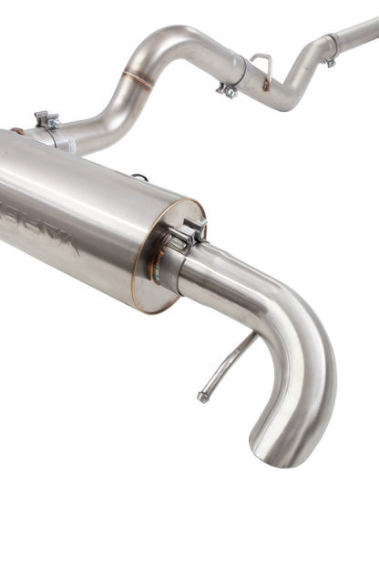 XForce ESFB21VKCS Varex 3-inch valved cat-back exhaust system for 2021-2026 Ford Bronco with polished tip and off-road exit