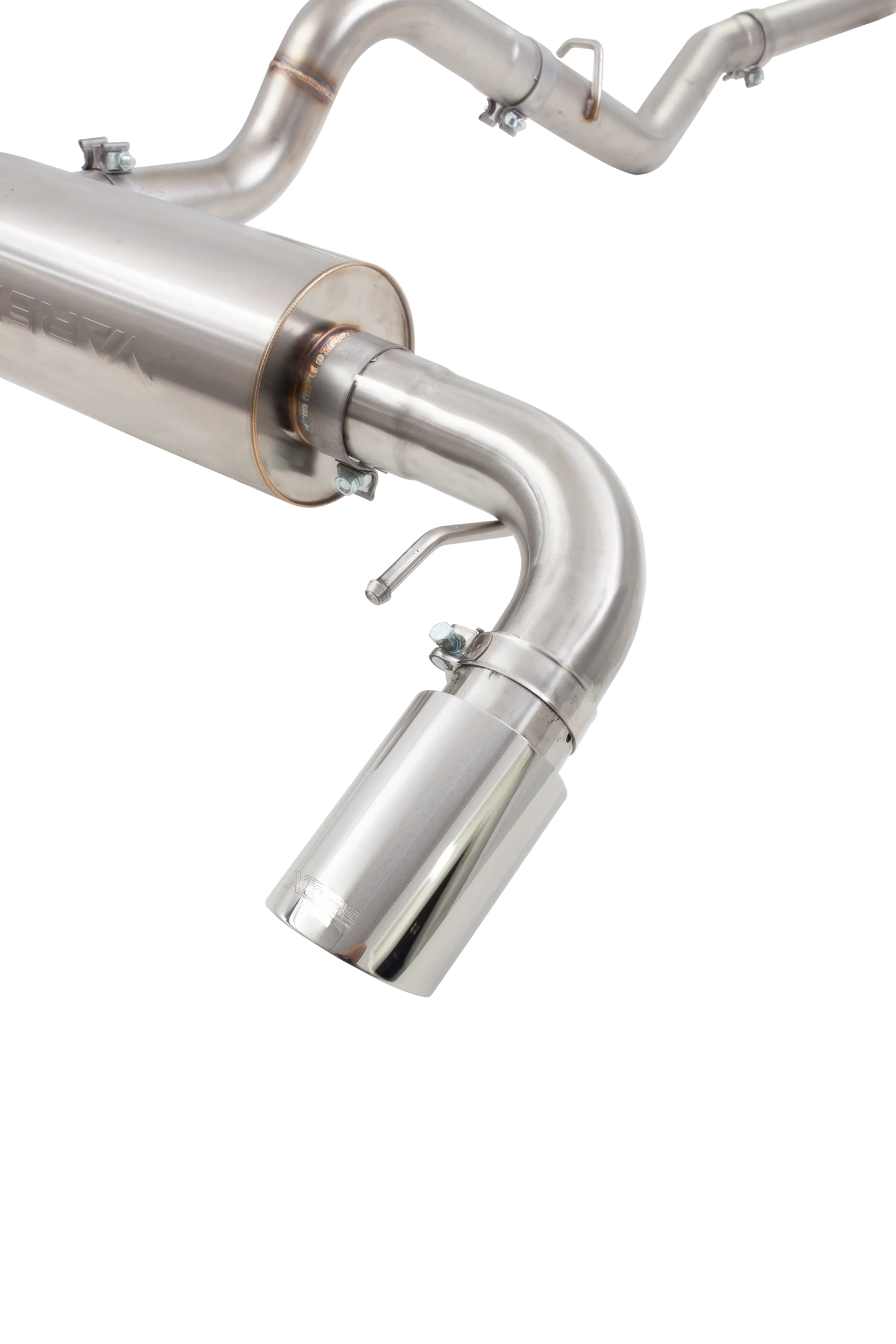XForce ESFB21VKCS Varex 3-inch valved cat-back exhaust system for 2021-2026 Ford Bronco with polished tip and off-road exit