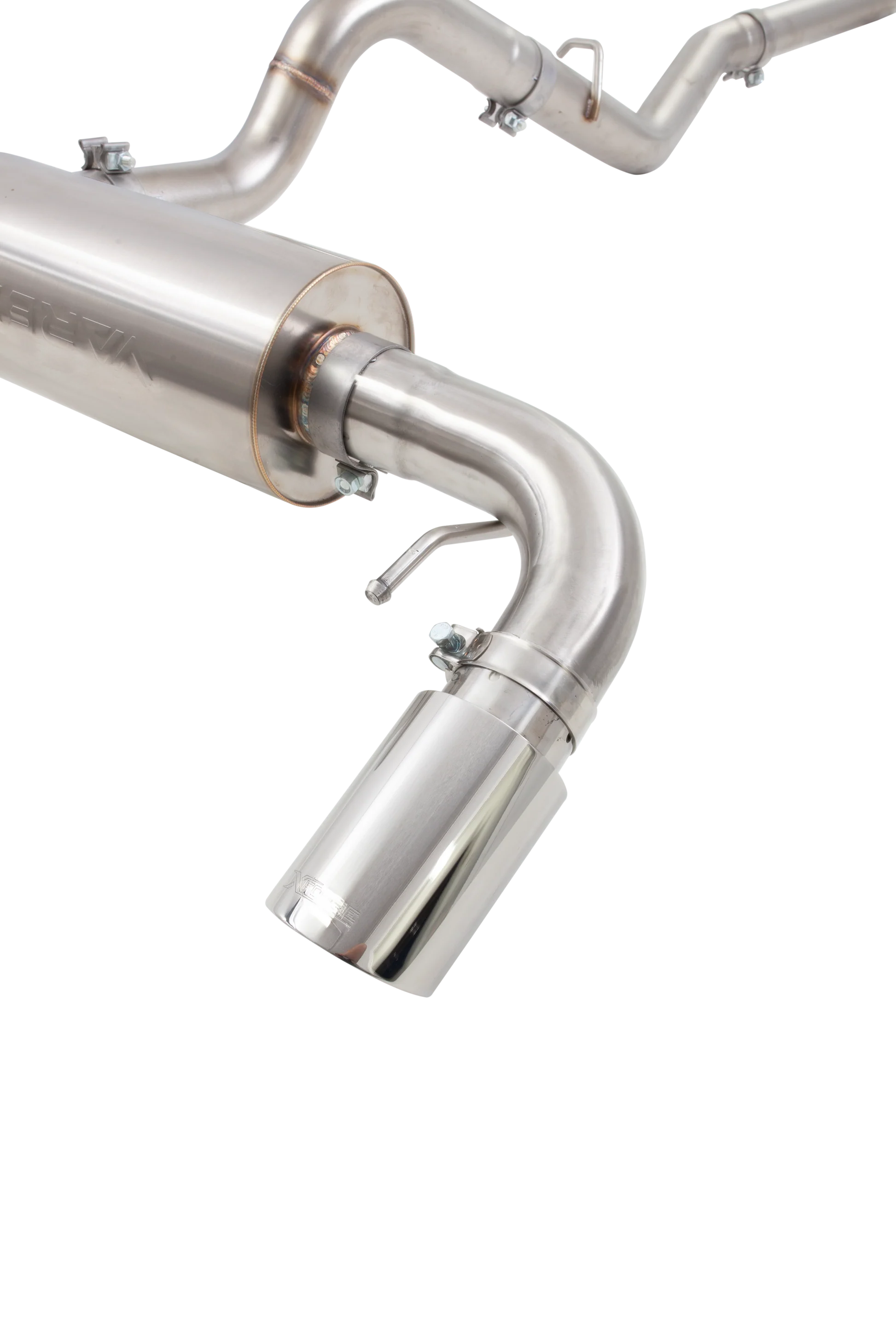 XForce ESFB21VKCS Varex 3-inch valved cat-back exhaust system for 2021-2026 Ford Bronco with polished tip and off-road exit
