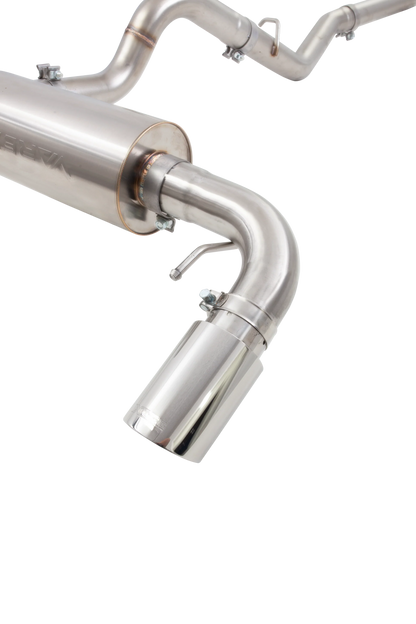 XForce ESFB21VKCS Varex 3-inch valved cat-back exhaust system for 2021-2026 Ford Bronco with polished tip and off-road exit