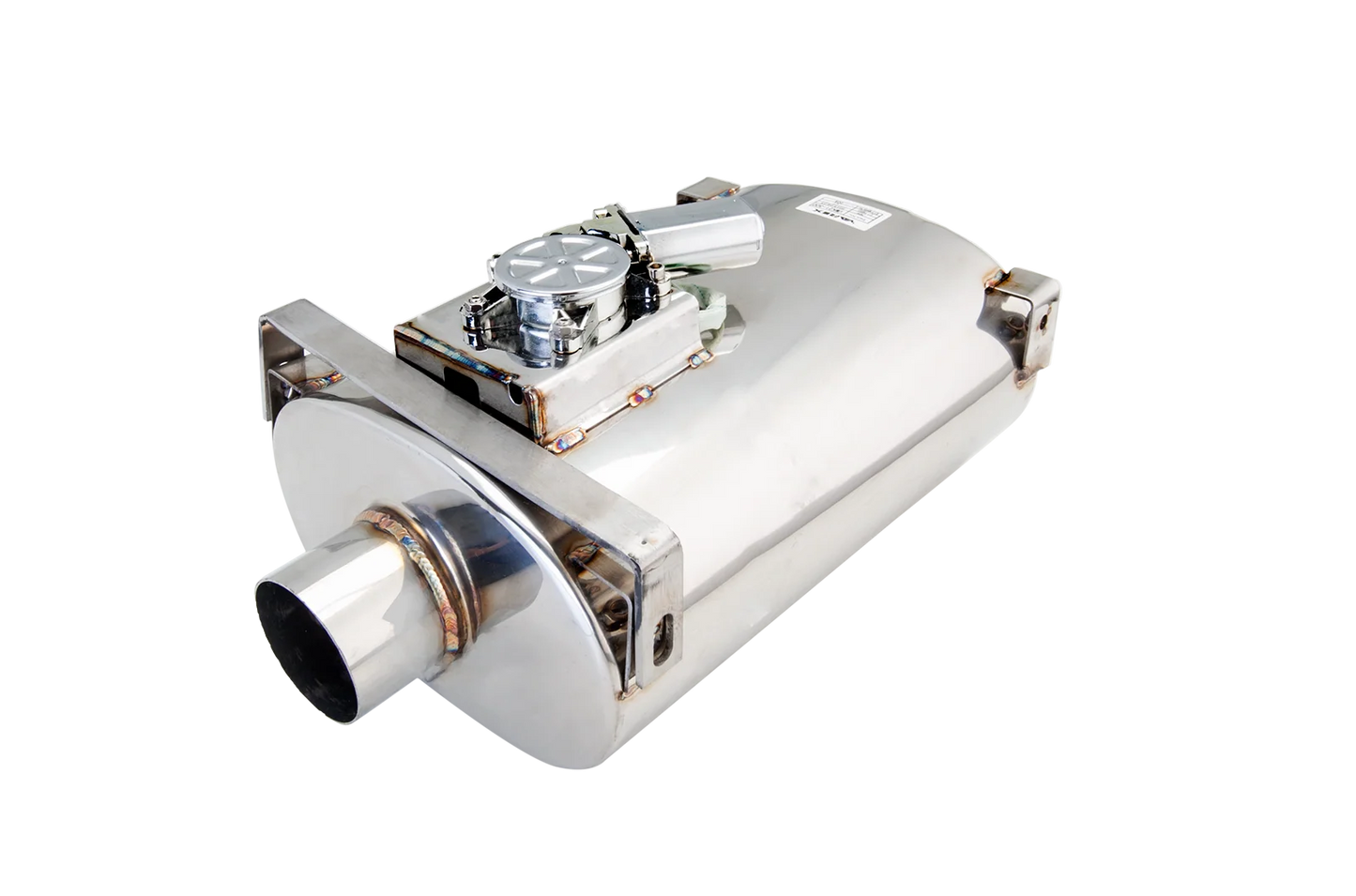 XForce VMK20-250 Varex 2.5-inch 304 stainless steel oval valved muffler with mounting points