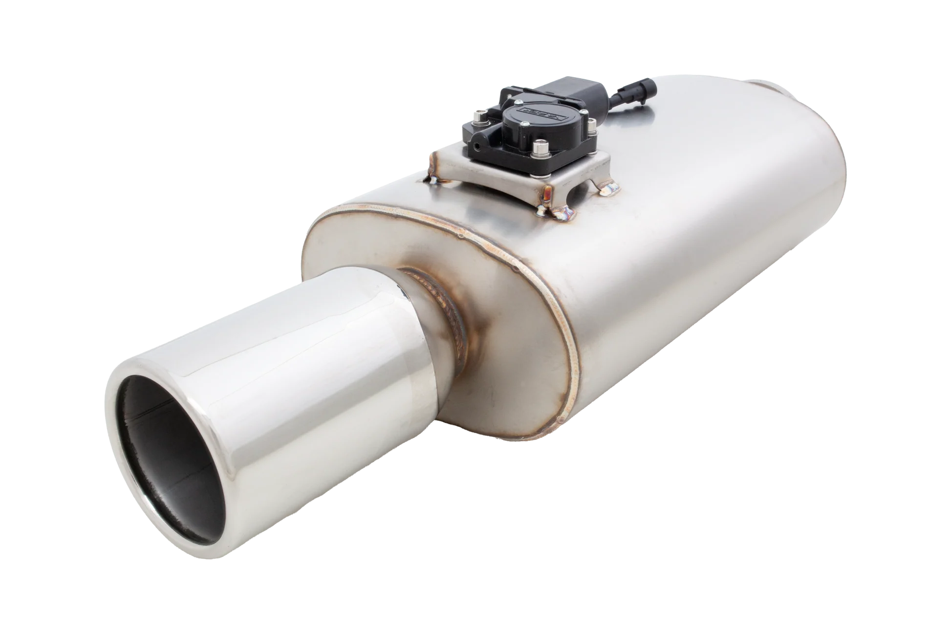 XForce VMK8-250 Varex 304 stainless steel oval valved muffler with 2.5-inch center inlet