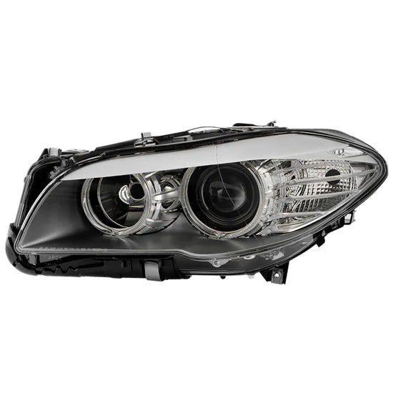 Spyder 11-13 BMW 528i/535i OE Left Halogen w/ LED Halo Projector Headlight (PRO-JH-BF1011-H-OE-L)