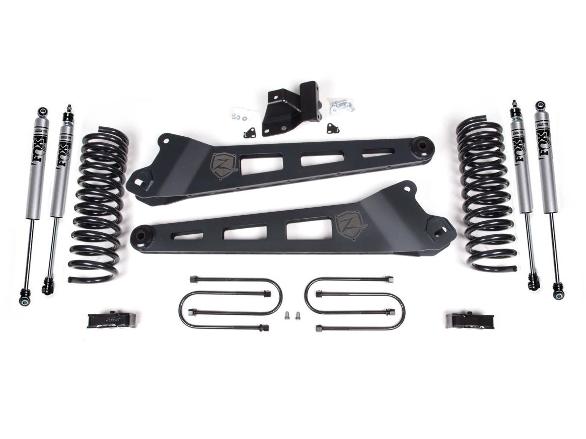 Zone Offroad 2019-2024 Ram 3500 3in Radius Arm Systems - Fox Shocks