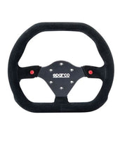 Load image into Gallery viewer, Sparco Strwhl 310X260 Suede Black - eliteracefab.com