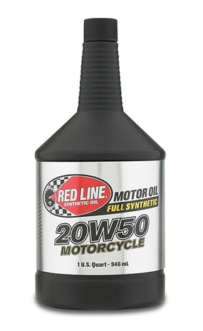 Red Line 20W50 High Performance Motorcycle Oil Quart 42504 - eliteracefab.com