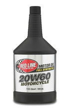 Load image into Gallery viewer, Red Line 20W60 High Performance Motorcycle Oil 1 Quart 12604