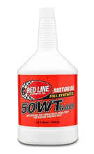 Load image into Gallery viewer, Redline 10504 50WT (15W50) Synthetic Racing Oil, 1 Quart Red Line